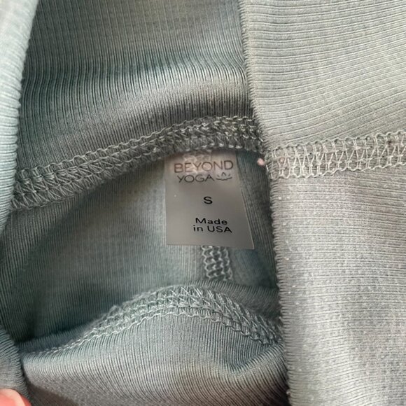 Beyond Yoga Women’s Blue High Rise Ribbed Spacedye Leggings S - Picture 5 of 8